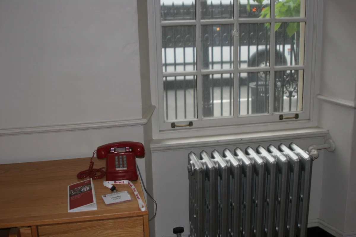 Wigglesworth dorm room in Harvard Yard where Remy and Scout stayed