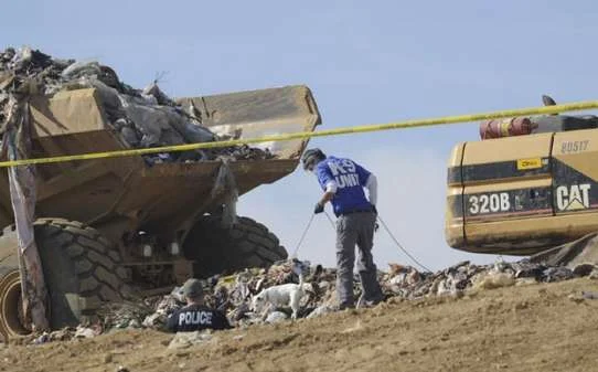 Searching a landfill