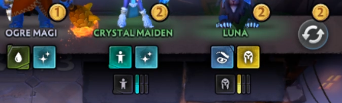 Another thing I love is that when buying a hero you can see how they’ll affect your current allegiances.