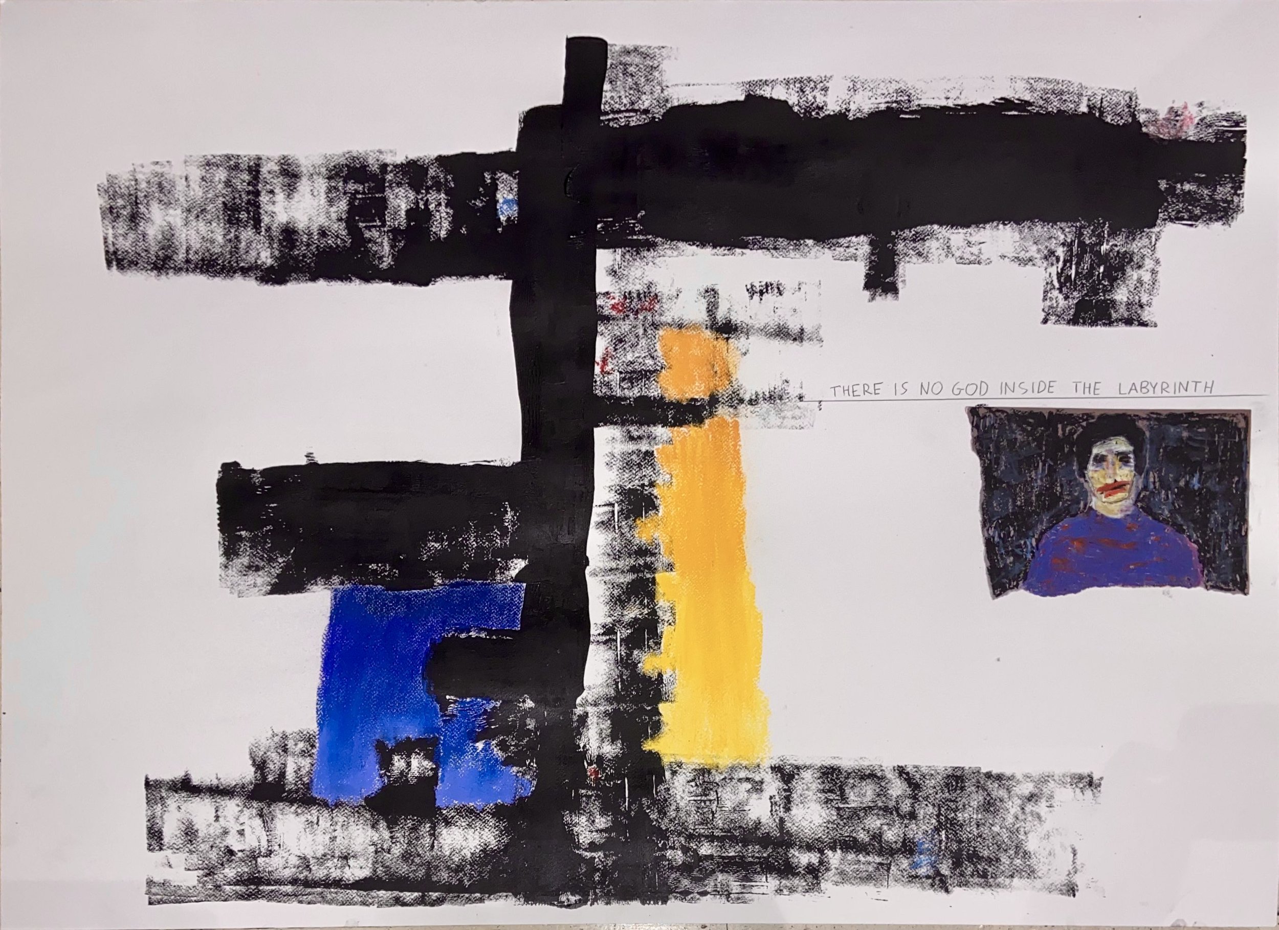  There is no god inside the labyrinth (70x100) 