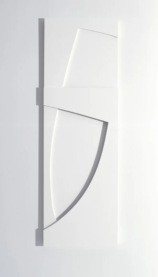 Tablon No. 4, 2006. Gesso on MDF 67 x 22 x 2.25"