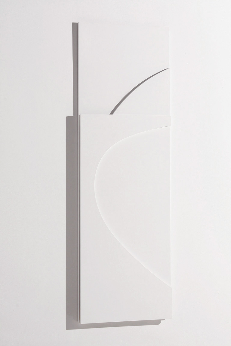 Tablon No. 9, 2006. Gesso on MDF 67 x 22 x 2.25"