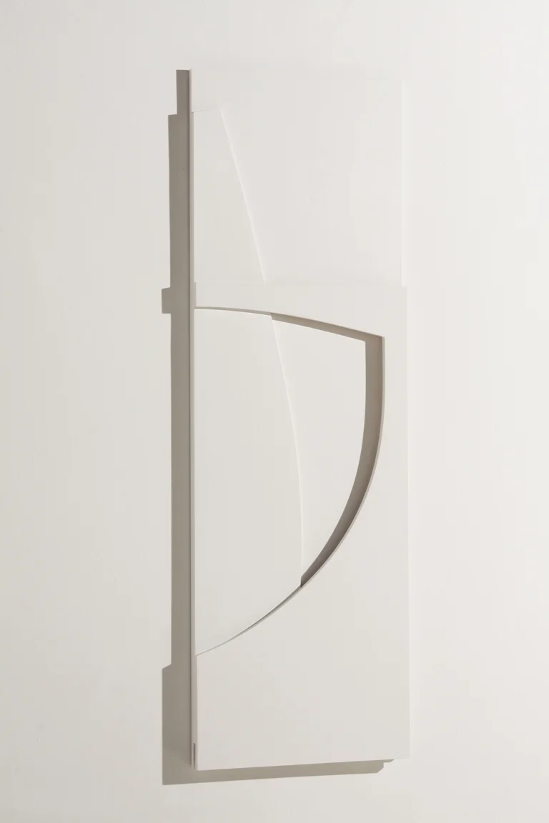 Tablon No. 12, 2007. Gesso on MDF 170 x 55 x 5.5 cm