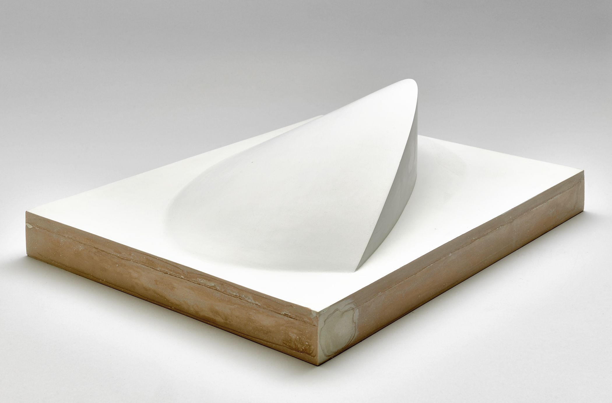 Untitled, 2003/15. Acrylic Gesso on Aquaresin, 4.5 x 15.75 x 12.25 in.
