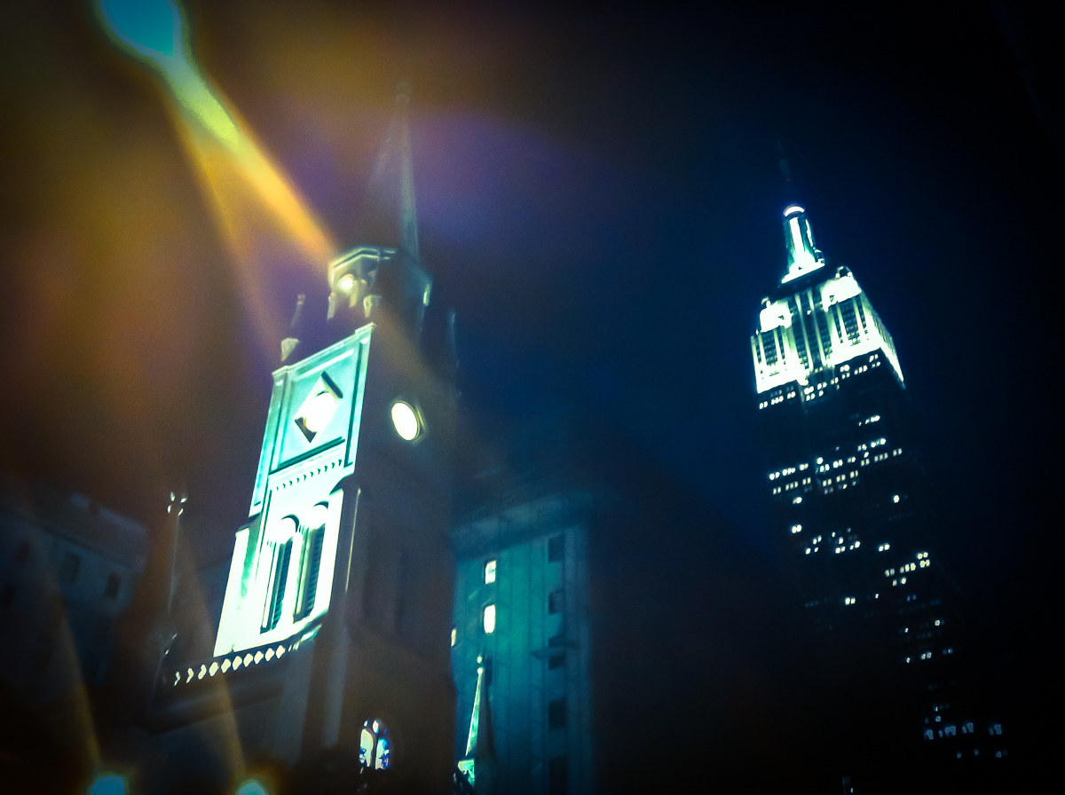 A few blocks from Times Square.