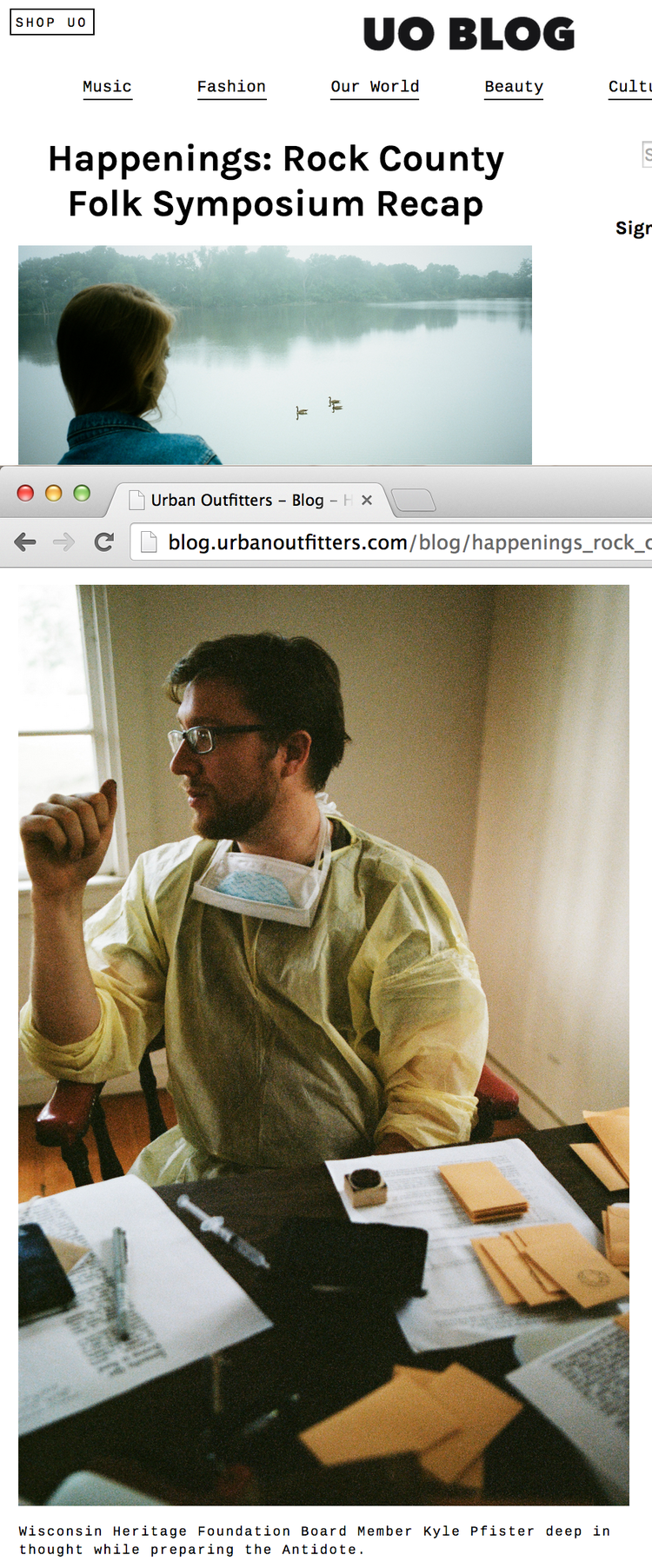 Featured on the Urban Outfitters blog