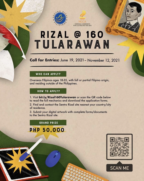RIZAL@160 Tularawan Digital Art Contest for Overseas Filipino Youth ...