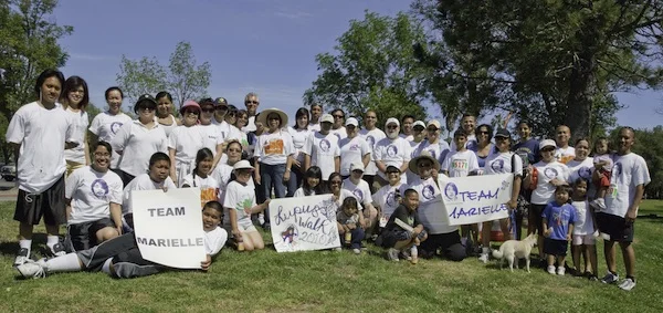 Filipinos and friends supporting Team Marielle at the Annual 5K Run and Walk for Lupus in Saratoga, California (Courtesy of Lupus Foundation)