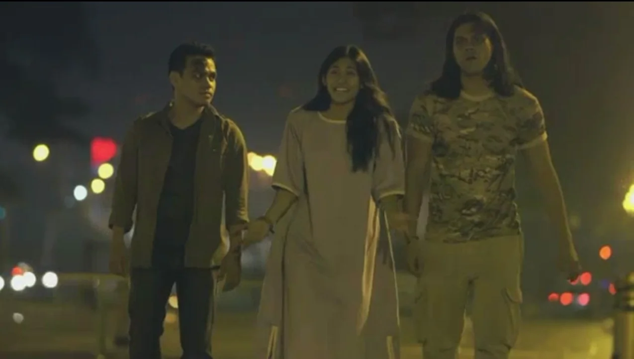 In "Melodrama Negra," (L-R) Bong Cabrera, Gee Canlas and Jerald Napoles portray wandering spirits who need to find out how to move on into the afterlife.