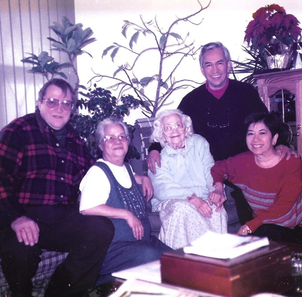 From left: Brette, Tita, Rosario, Leocadio Jr. (Leo), Leo's wife Chiqui Liongson Dioso (Courtesy of Dioso family)