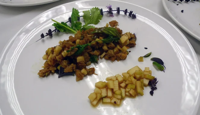 Green Mango and Foie Gras Sisig