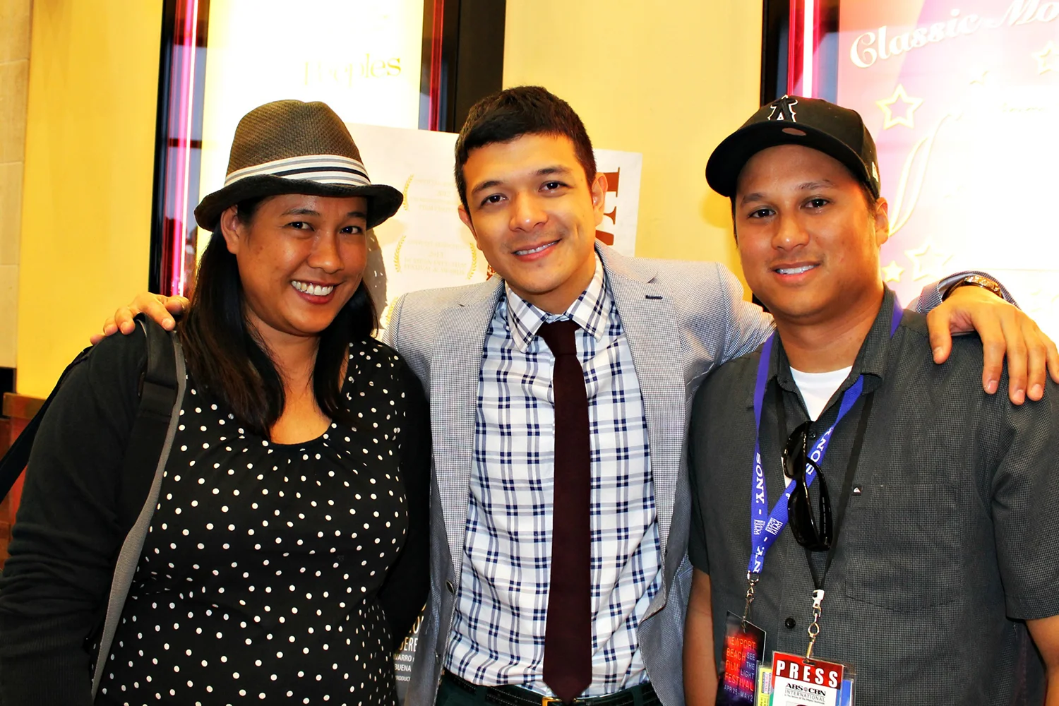 Jericho, author Marcie Taylor and ABS-CBN freelance reporter Joseph Pimentel.