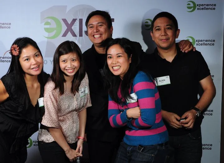 Exist Global staffers  (from left):&nbsp; Ida Ortiz, Marketing Associate Mich De Castro, Co-founder Junnie Arreza, Director of Marketing Macel Legaspi,&nbsp;and from Healthcare Services Alain Yap