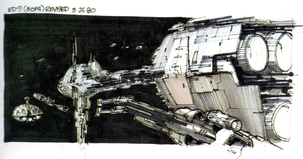 Nilo Rodis Jamero's storyboard work in the Empire Strikes Back (Source: The Empire Strikes Back Sketchbook)