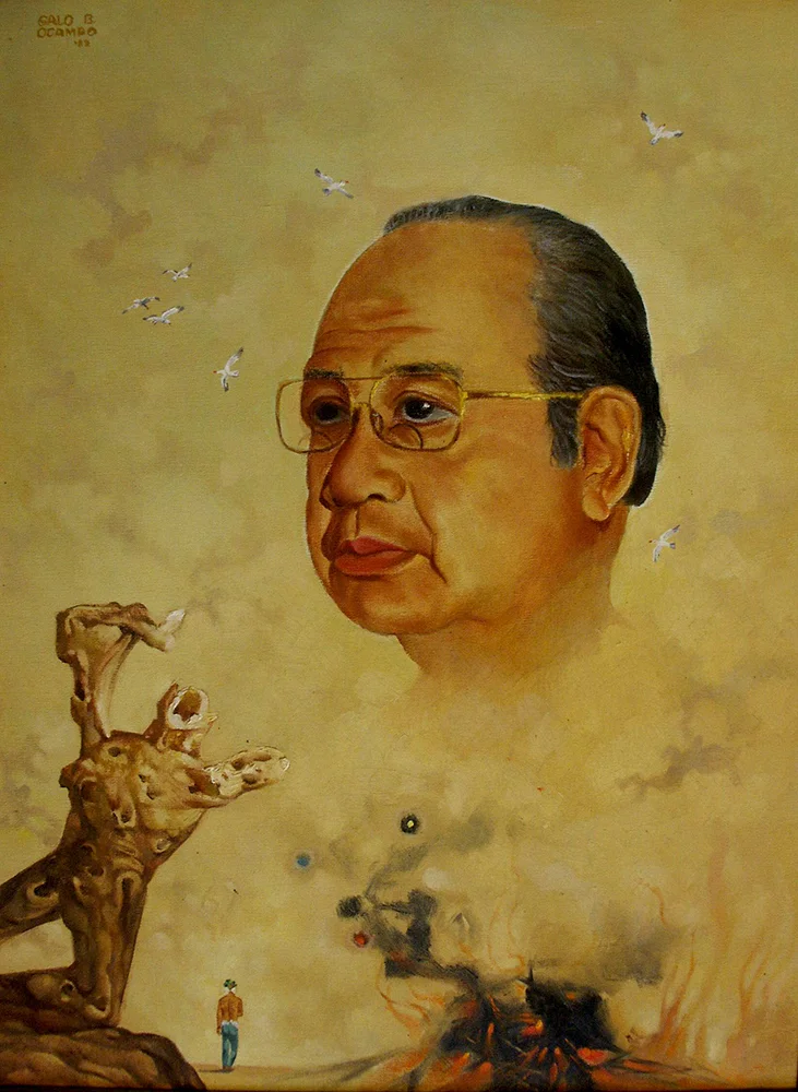 Galo Ocampo's self-portrait (Photo courtesy of Mitch and Dennis Ocampo)
