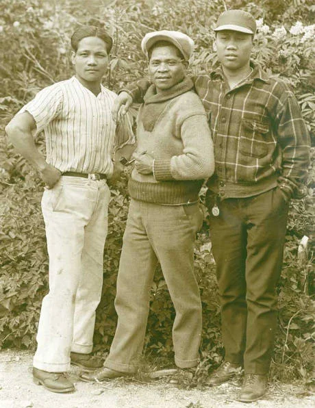 Filipino cannery workers in Alaska (Source: Alaska State Library Historical Collections)