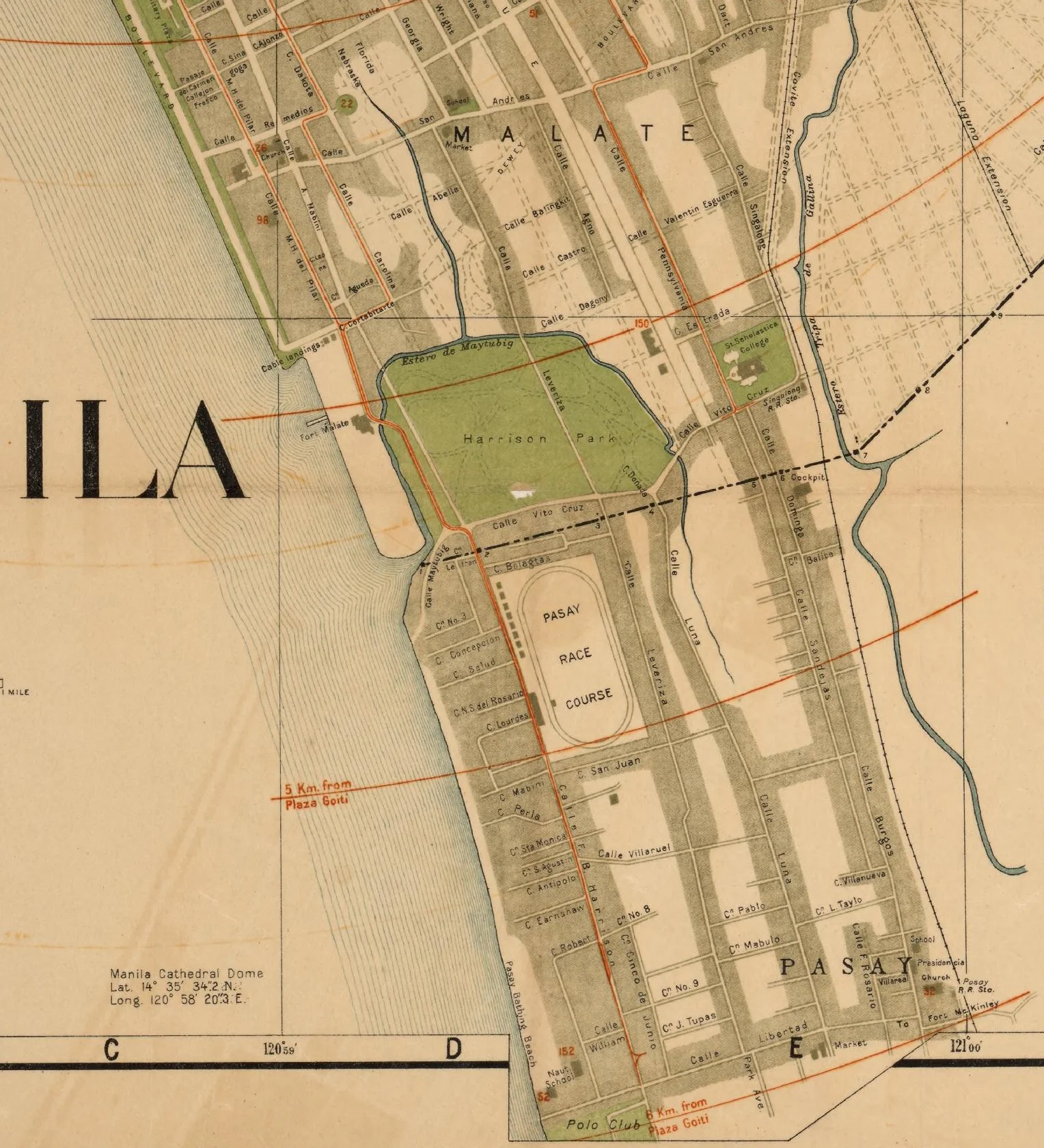 Map of the Polo Club