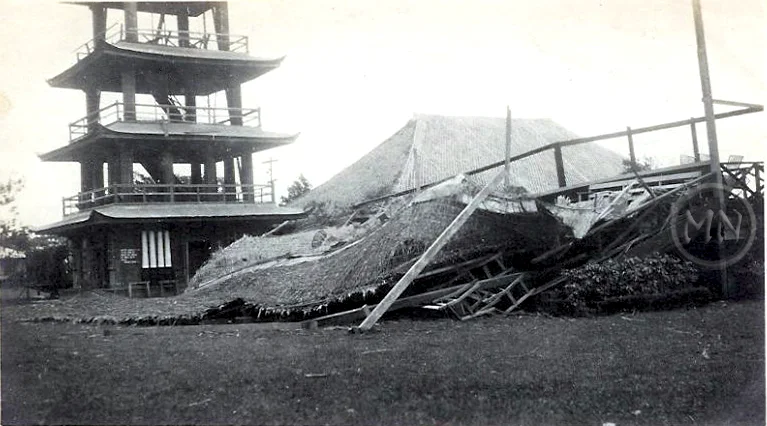 The Polo Club in the aftermath of a typhoon 