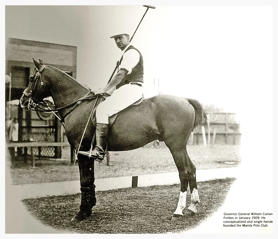 William Cameron Forbes on horseback