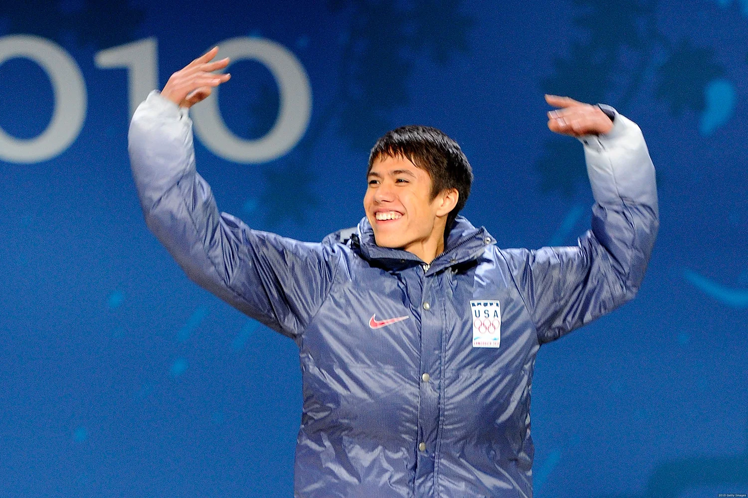 J.R. Celski, the first and so far, lone part-Filipino winter Olympian with medals to his name (bronze in the 1500m short-track race; and another bronze as part of the 5000m US men's relay team; both Vancouver 2010.) Will he repeat for medals in Sochi? (Source: Getty Images / Photo by Kevork Djansezian)