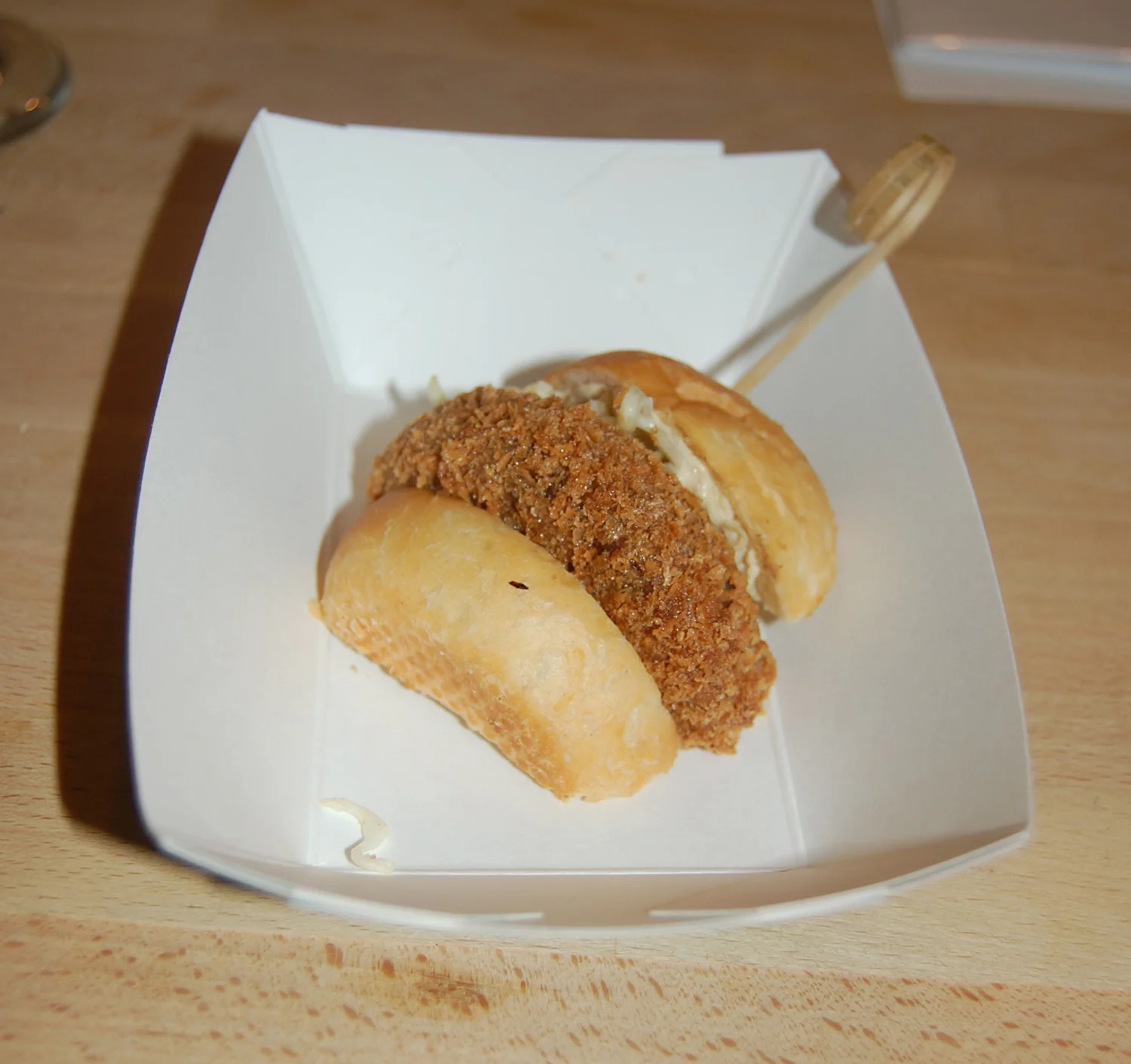 Katsu Slider Sandwich with Miso Yuzu Tofu Mayo (Photo by Raymond Virata)