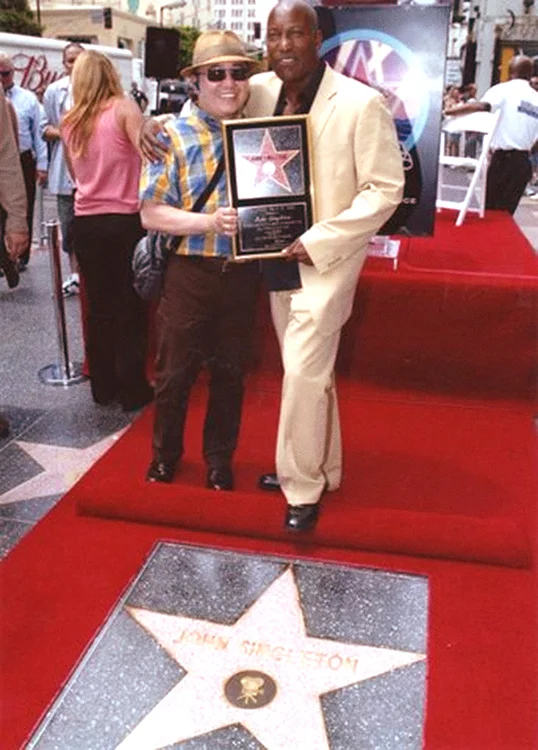 Fritz Friedman and director John Singleton (Photo courtesy of Fritz Friedman)