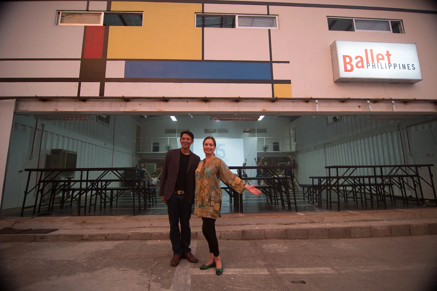 Margie Moran-Floirendo and Paul Morales at the opening of the studio (Photo by © John Christopher Yuhico)