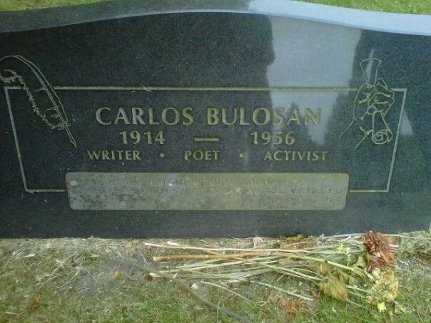 Carlos Bulosan's tombstone (Photo by Barbara Jane Reyes)