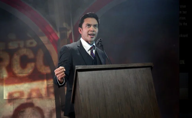 Jose Llana as Ferdinand Marcos in “Here Lies Love”