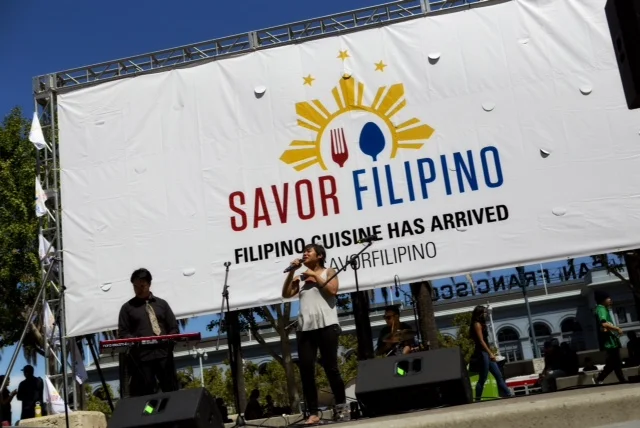 Kristine Sinajon serenades the gutom and busog at Savor Filipino 2014 (Photo courtesy of Ron Quesada)