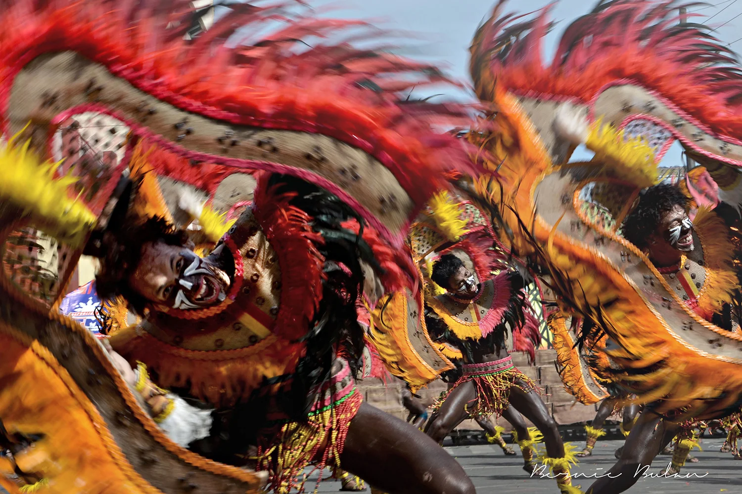 "Warriors in Motion, Dinagyang Festival" (Photo by Bernard Bulan)