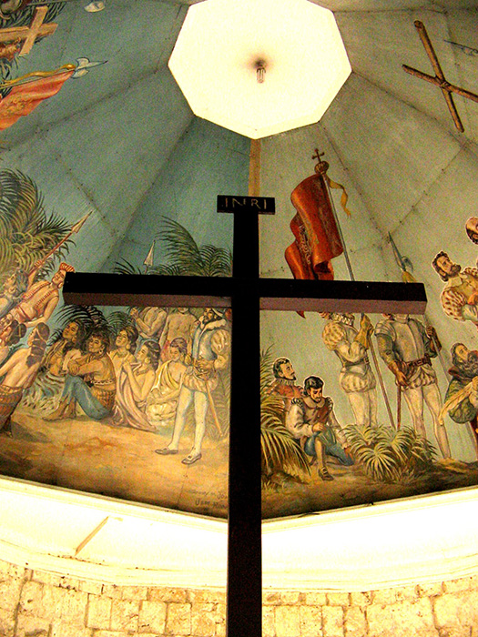 Magellan's Cross when he landed in Cebu (Source: Wikipedia)