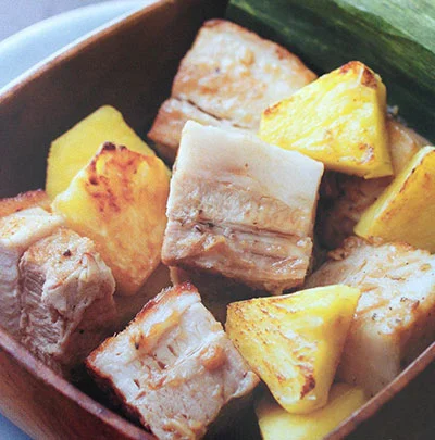 The Happy Home Cook: Slow-braised Pork Belly and Pineapple Adobo