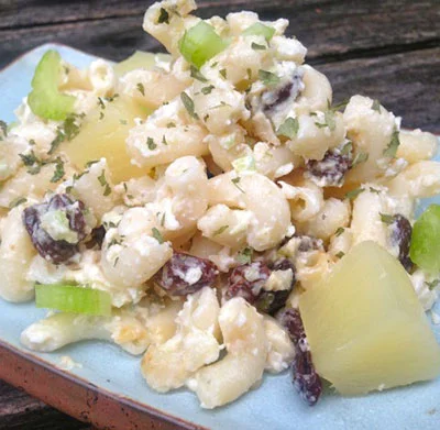 The Happy Home Cook: Macaroni Chicken Salad with Pineapple