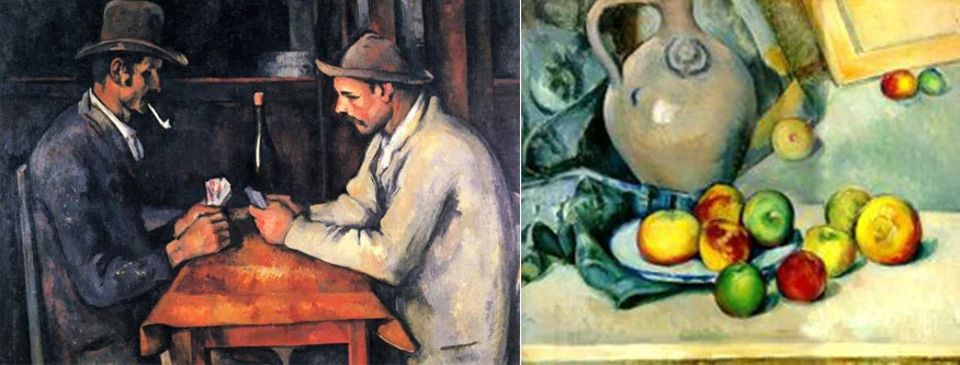 (Left) “The Card Players,” bought by the state of Qatar for some $274 million in 2011, making it the second most expensive work of art in history. (Right)&nbsp;Huguette Clark’s Cezanne. How much would it have brought had Hadassah accepted it and sold it after “The Card Players” sold?&nbsp;