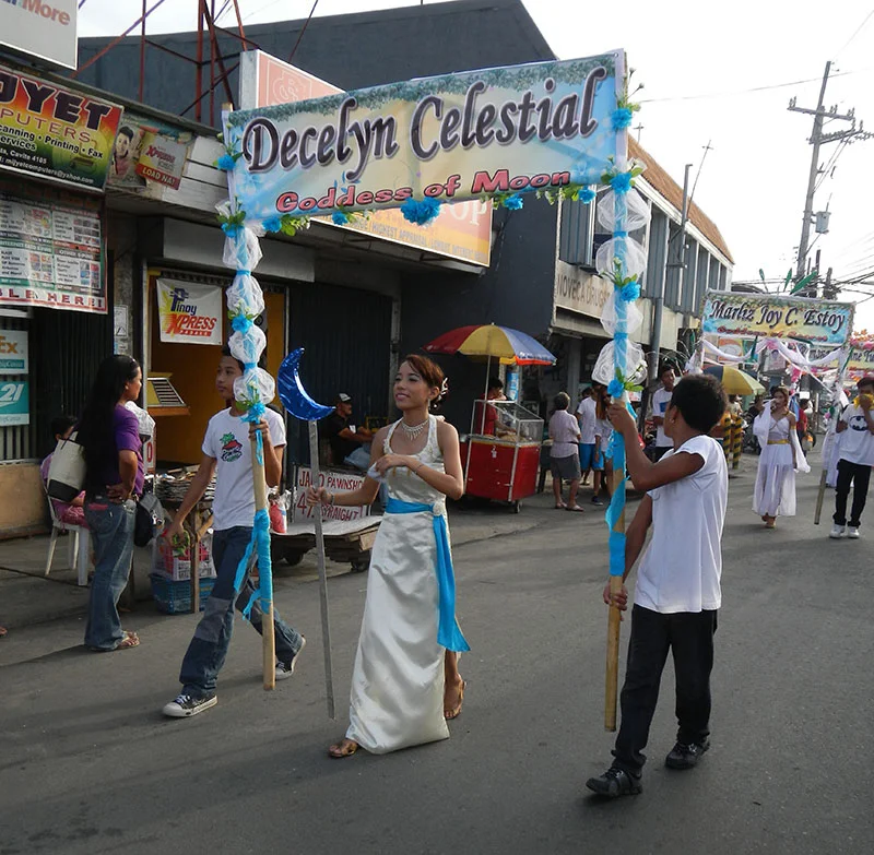 A Santacruzan parade in Novelta, Cavite (Photo by Ramon F. Velasquez/Wikimedia Commons)