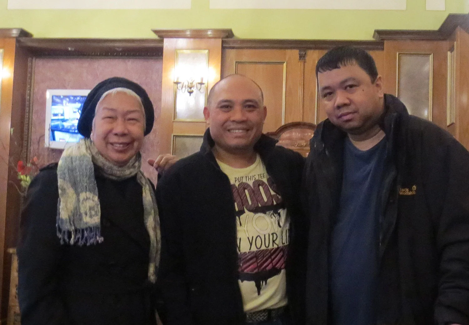 (Left to right) Bella Bonner, Ferds Dayao and Bong Magbojos (Photo by Bert Cayabyab)