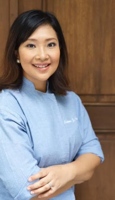 Namee Jorolan Sunico, author of "Whole + Natural: Baby Food" Cookbook, the first Filipino baby food cookbook with recipes from local, organic ingredients (Photo by Pat Martires).