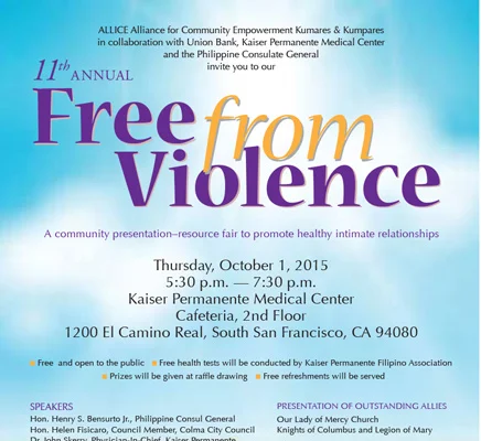 [PARTNER] ALLICE 11TH Annual Free From Violence: PH, U.S. Officials Unite Against Domestic Abuse
