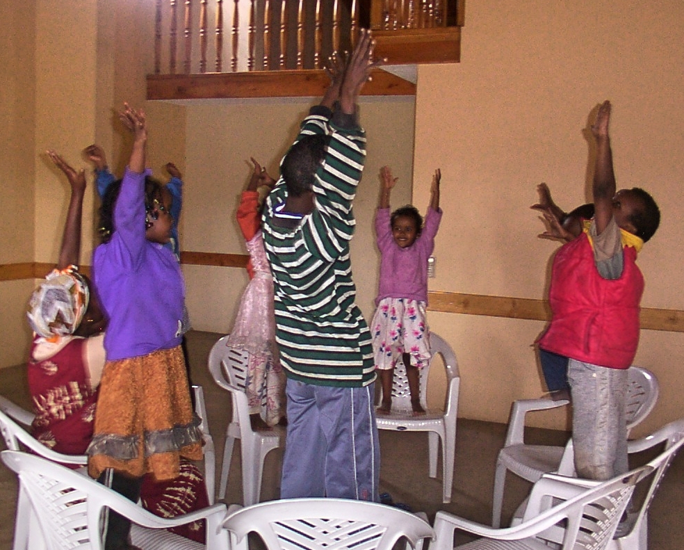 We played with the kids, while their parents were in class. (Photo courtesy of Agatha Verdadero)