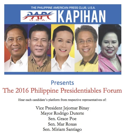 Kapihan: 2016 Philippine Presidentiables Forum
