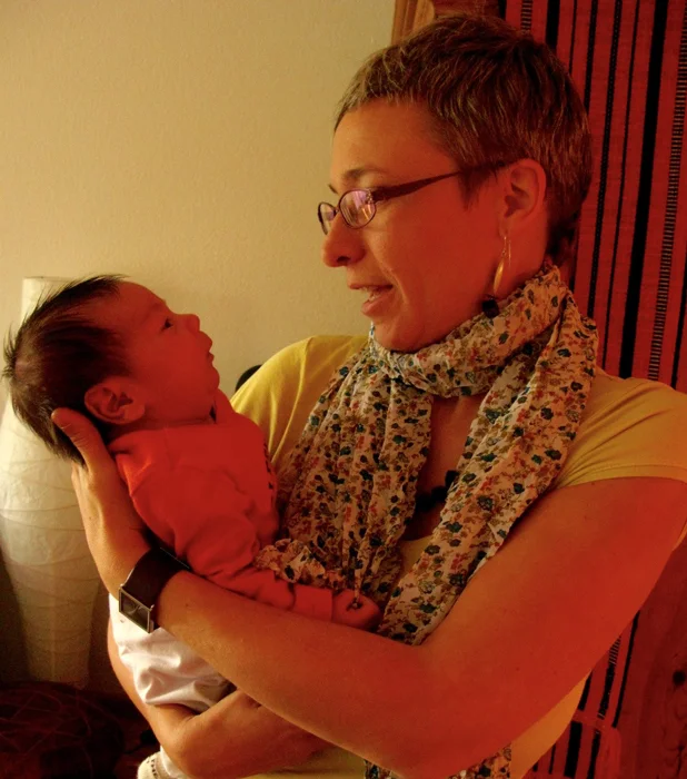One of the many visits of my midwife after the birth of our first son. She was the prenatal course midwife. Although she was not on duty when I gave birth, I nonetheless requested for her services after discharge. (Photo courtesy of Cherry Malonzo)