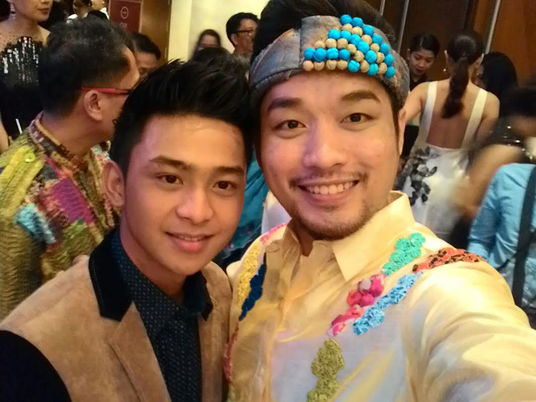 Carlo Enciso Catu (right) with Ronwaldo Martin, lead actor of "ARI" (Photo courtesy of Carlo Enciso Catu)