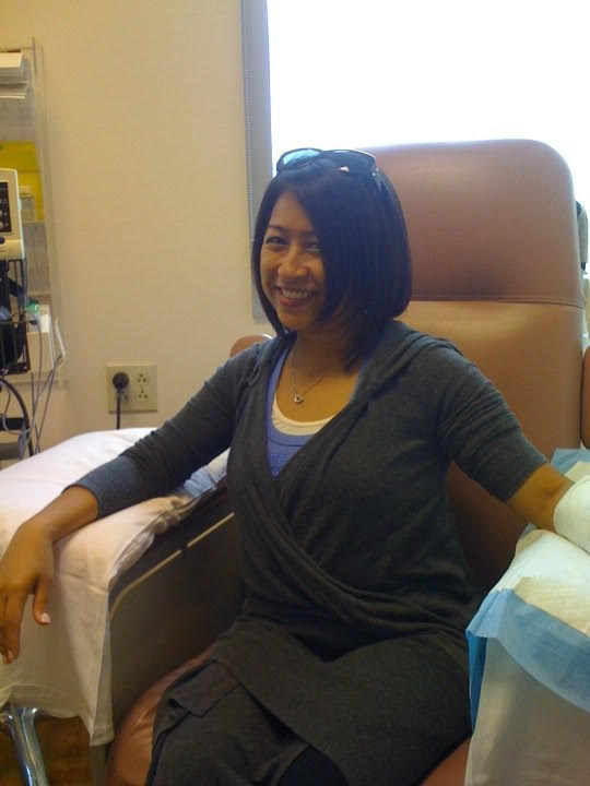 First chemo session (Photo courtesy of Jo-Ann Agcaoili)