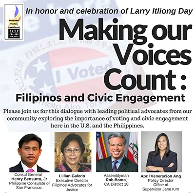 Making our Voices Count:  Filipinos and Civic Engagement