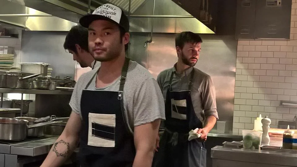 Chef Paul Qui in action at one of his 4 restaurants in Austin, Texas (Photo by Jane Po)