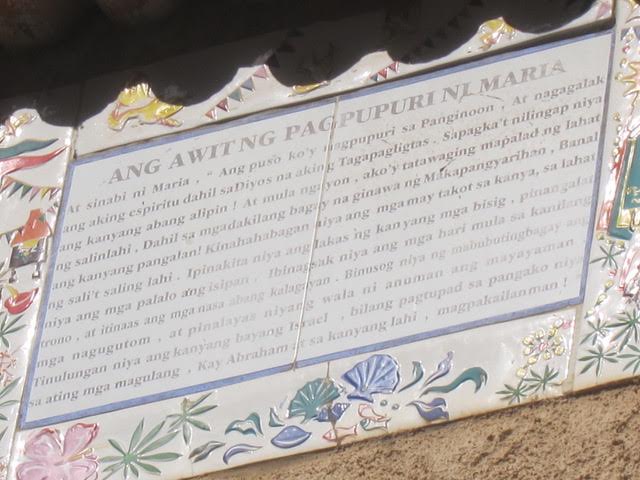The Magnificat in Tagalog (Photo by Mona Lisa Yuchengco )