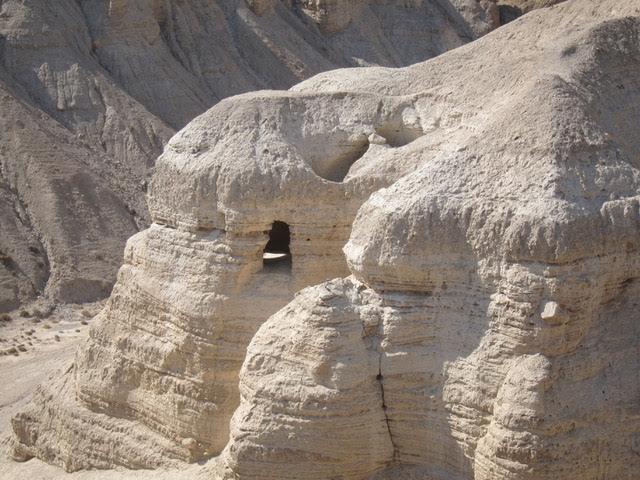 The cave where the dead sea scrolls where found (Photo by Mona Lisa Yuchengco )
