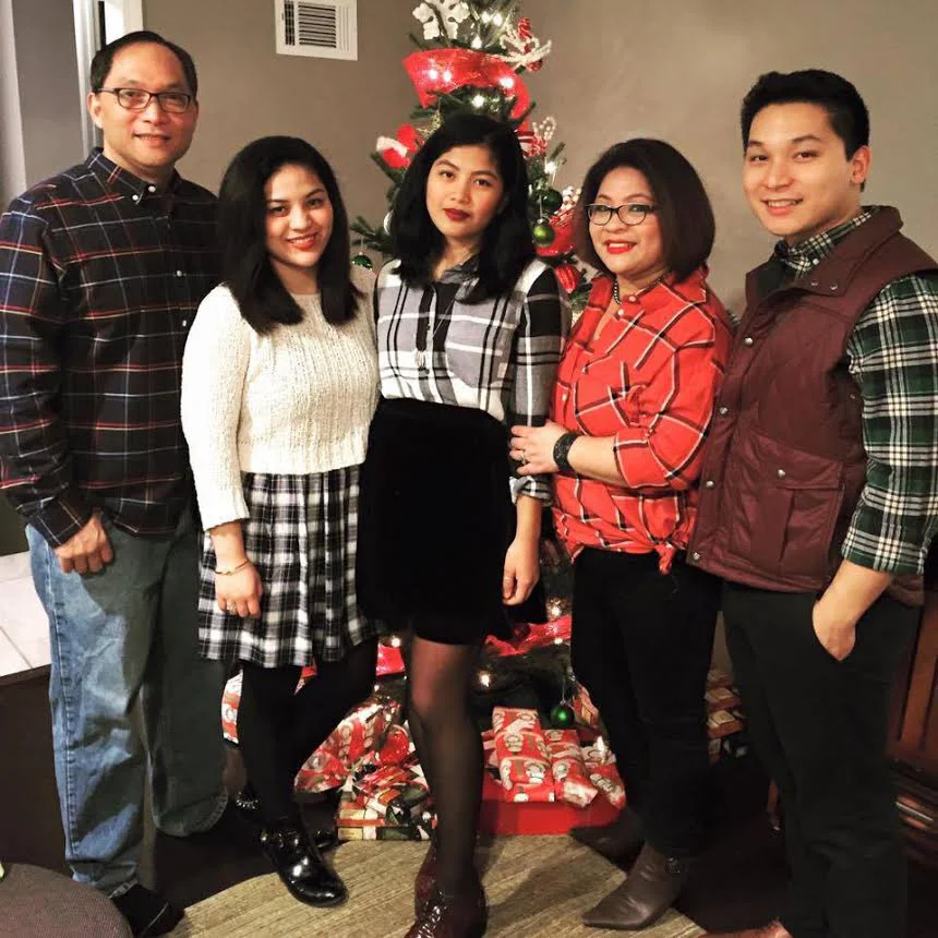 Malou Perez Nievera finds inspiration from her family: husband Christian Nievera, children Heather Nicole, Isabela Micaela and Joey. (Photo courtesy of Malou Perez Nievera)