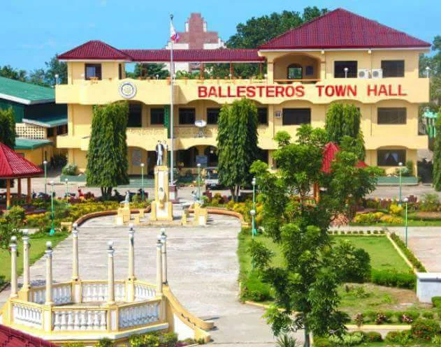 The People's Park and the town hall in Ballesteros, Cagayan. (Photo courtesy of Merlita Usita Campañano)